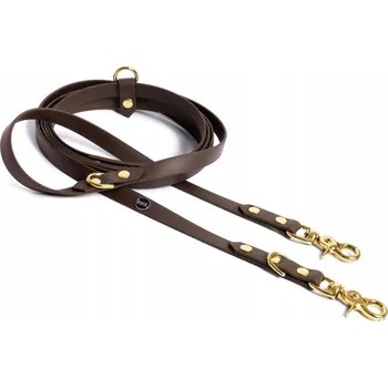Vodítko pro psa Vodítko přepínací BURA BioThane - 3m/16mm TMAVĚ HNĚDÁ M-L voděodolná