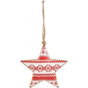 Vánoční dekorace CLAYRE & EEF Vánoční ozdoba - Hvězdička