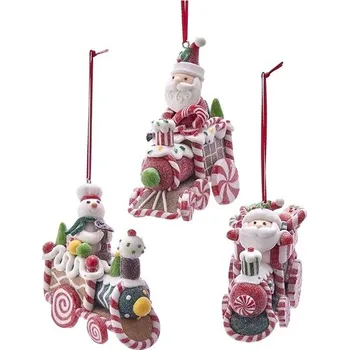 Vánoční dekorace KURT ADLER Vánoční ozdoba - Perníková mašinka