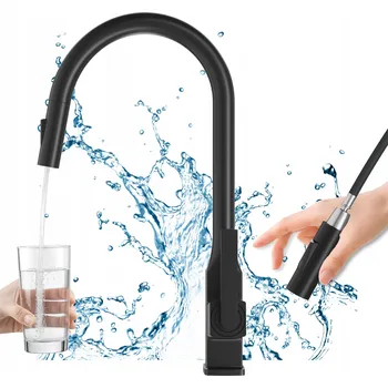 Vodovodní baterie Stojánková kuchyňská baterie Granitan PASO černá