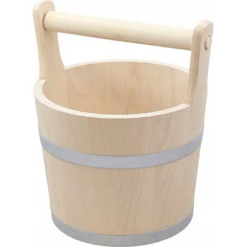 CEBER CEBRZYK SKOPEK KBELÍK DŘEVĚNÝ DO SAUNY SAUNOVÁNÍ LÁZNĚ 5L