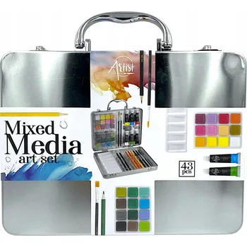 Výtvarná sada Creative Artist Umělecká sada pro malování a kreslení v kufříku, 43 dílů.