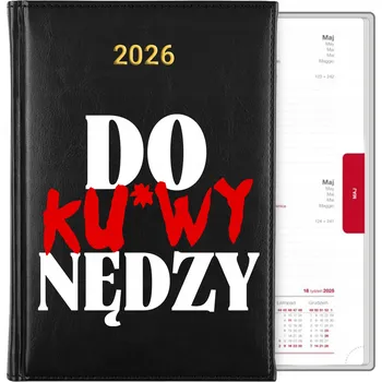 Kalendář Knižkový kalendář 2026 A5 černý