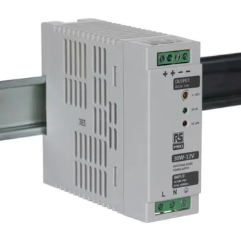 spínaný zdroj RS PRO Spínaný Napájecí zdroj na lištu DIN, počet výstupů: 1, výstup: 12V dc, 2.5A, vstupní: 230V ac,30W