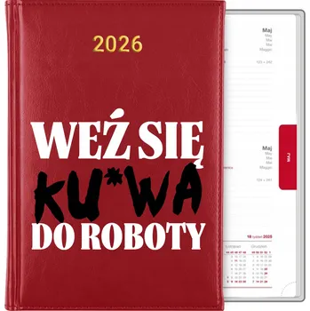 Kalendář Knižní kalendář 2026 A5 červený