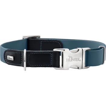 Obojek pro psa HUNTER WOLMAR Alu-Strong obojek - kouřově modrá/černá M Hunter