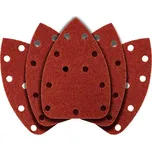 Brusný papír na suchý zip delta 140 x 140 x 80 mm, K40, 5 ks, s otvory 54H009 GRAPHITE