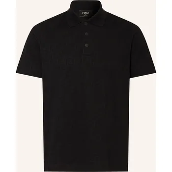 Pánská košile Fendi Pánská Polokošile Z Piké Regular Fit, černá, XL
