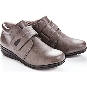 Dámské pantofle 3Pagen Boty na suchý zip Becky šedá 37