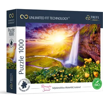 Puzzle 3Pagen Puzzle 1000 dílků Vodopád na Islandu 1000 kusů. Obrázek 68,3 x 48 cm.