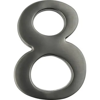Dveřní kování Číslice "8",výška 10cm,titan