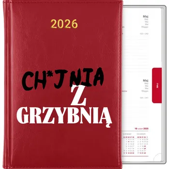 Kalendář Knižní kalendář 2026 A5 červený