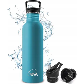 Obraz Butelka na Wodę 1L Stalowa Szczelna z Słomką Sítko BPA Free NEPROTÉKÁ