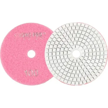 Řezný kotouč Kotúč Strend Pro Premium P100, 100 mm, leštiaci, diamantový, suchý zips, za mokra leštenie brúsenie