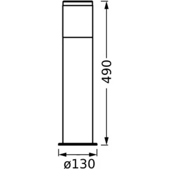 Svítidlo Žárovka OSRAM ENDURA CLASSIC EBRO, tmavě šedá, 49 cm, IP44 1 x 20 W - Doprava zdarma