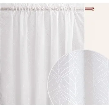 Závěs Záclona La Rossa v bílé barvě na stuze 140 x 250 cm