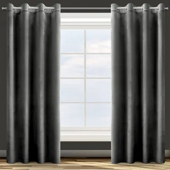 Sprchový závěs Luxusní sametový závěs černé barvy Délka: 250 cm