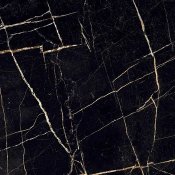 Dlažba Extra Marquina Shiny Levigato Rett. - dlaždice rektifikovaná 60x60 černá lesk EXT90LR