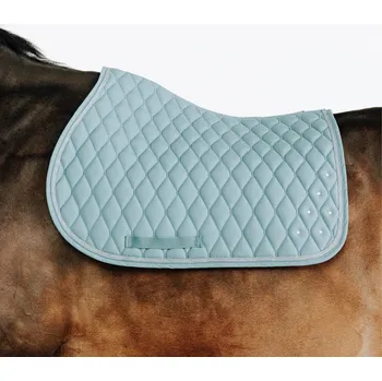 FOUGANZA Podsedlová dečka s kamínky pro koně a poníky 500 ZELENÁ