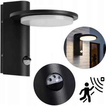 Nástěnné svítidlo Venkovní nástěnné svítidlo Telefunken černé, integrovaný LED zdroj 10 W