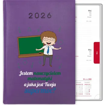 Kalendář Knihový kalendář 2026 A5 fialový