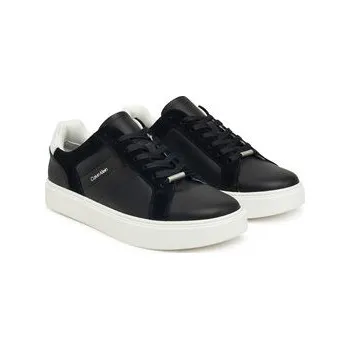 Dámské tenisky Sneakersy Calvin Klein Classic Cupsole Laceup Tape Lth YM0YM01430 Černá 40