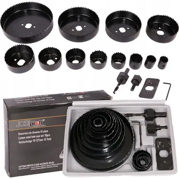 Vrták JOBI GW 11dílná KORUNKOVÝ VRTÁK na dřevo 19 - 64 mm PVC