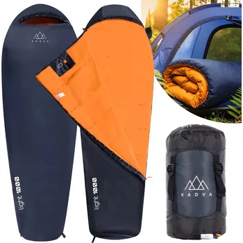 Spacák Spací pytel KADVA Light 1000 L levý, granátový, univerzální velikost 220x80 cm. Turistický, z ODOLNÉHO MATERIÁLU
