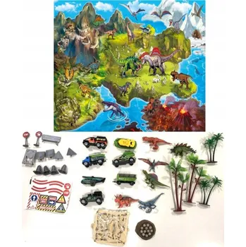 autíčko Alltoys Set s dinosaury
