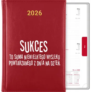 Kalendář Knižní kalendář 2026 A5 červený