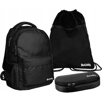 Školní batoh Vícekomorový Školní batoh BeUniq černý, 21 l