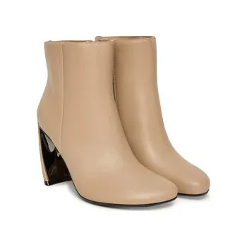 Dámské kozačky Polokozačky United Nude Zuma Bootie Hi 1095293216 Béžová 39