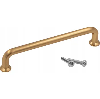 Nábytkové kování Nábytková úchytka klasická zlatá lesklá 12,8 x 12,8 x 3 cm