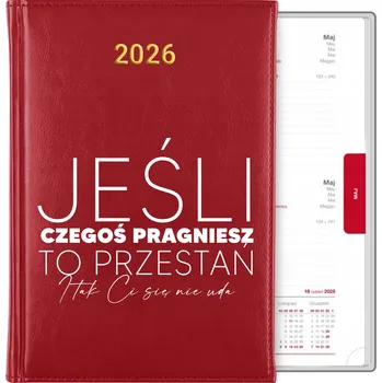 Kalendář Knižní kalendář 2026 A5 červený