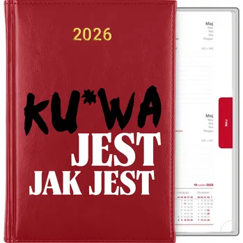 Kalendář Knižní kalendář 2026 A5 červený