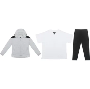 Firetrap Junior Girls 3pc Jogger Set Grey/Black 13 let