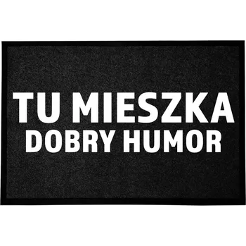 VSTUPNÍ ROHOŽKA MONOCHROM 40X60 ČERNÁ MÓDNÍ DEKORACE DÁREK POTISK