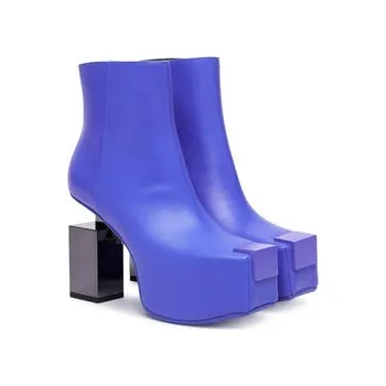 Dámské kozačky Polokozačky United Nude Cubist Bootie 1094392016 Modrá 41