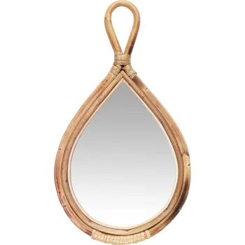 Zrcadlo Zrcátko Ib Laursen s bambusovým okrajem V.36,5 cm