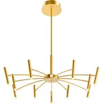 Redo 01-3448 - LED Stmívatelný lustr na tyči RAYEN LED/60W/230V CRI 90 zlatá