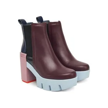 Dámské kozačky Polokozačky United Nude Grip Chelsea Mid IV 1095992516 Bordó 41
