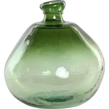 Váza Váza Home ESPRIT Recyklované sklo Zelená (31 x 31 x 32 cm)
