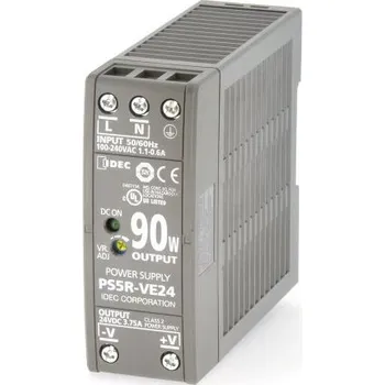 spínaný zdroj Idec Spínaný Napájecí zdroj na lištu DIN, počet výstupů: 1, výstup: 24V dc, 3.75A, vstupní: 85 → 264 V ac / 100
