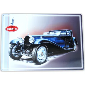 Domovní cedule Plechová cedule Bugatti, 400 x 280 mm