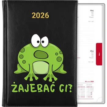 Kalendář Knižkový kalendář 2026 A5 černý