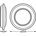OSRAM LED stropní svítidlo ORBIS BERLIN, černé Ø 30 cm kov černá LED 16 W celkem