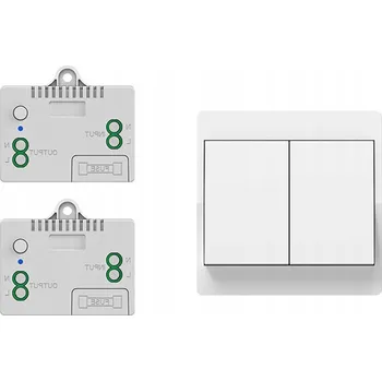 vypínač Bezdrátový vypínač světla - 1x Dvojitý vypínač se 2 přijímači