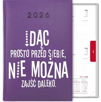 Kalendář Knihový kalendář 2026 A5 fialový