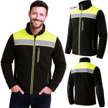 Pánská mikina Pánská Mikina fleecová pro BOZP práce, reflexní, výstražná