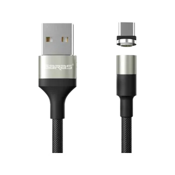 Datový kabel Garas M1 - Magnetický USB kabel - Stříbrný - USB C - 1 m